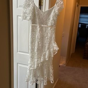 White lace dress